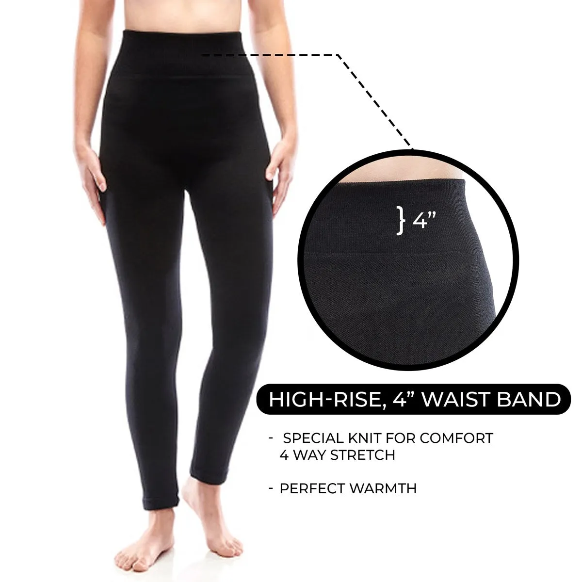 Black Fleece Leggings