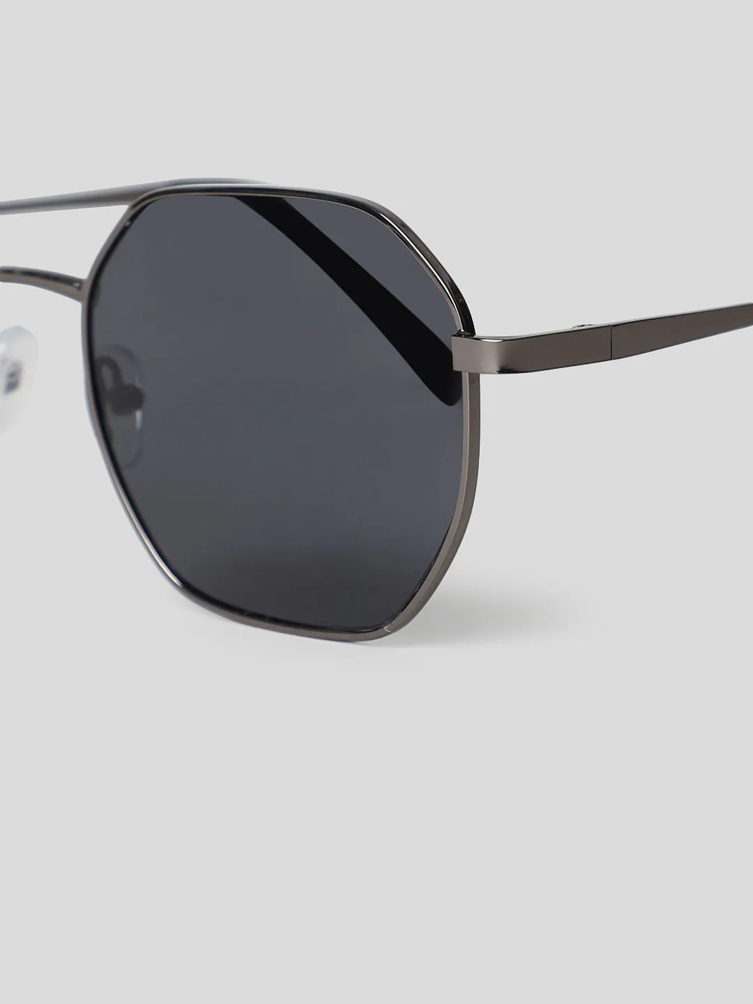 Black Hexagonal Sunglasses