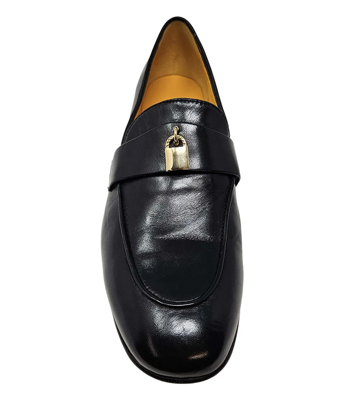 Black Lock Flat Loafer - Black