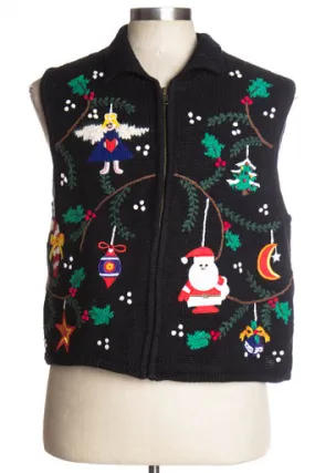 Black Ugly Christmas Vest 37368