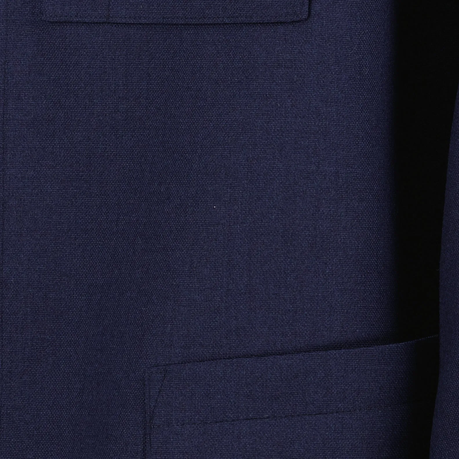 Blue Wool Jacket with Peak Lapels