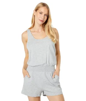 bobi Los Angeles Supreme Jersey Keyhole Smocked Waist Romper Women's