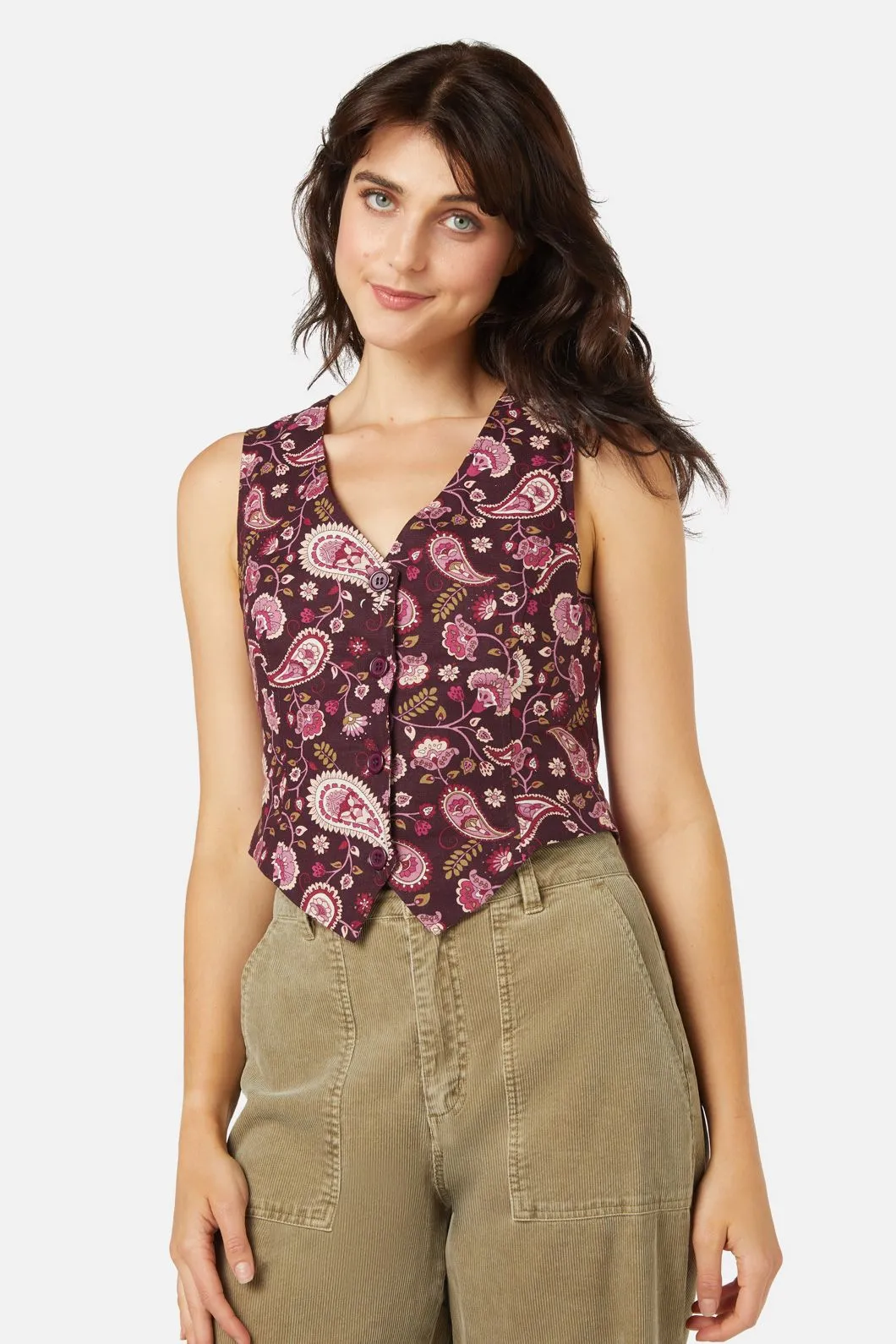 Boho Paisley Vest