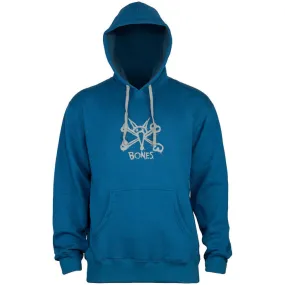 Bones Wheels Vato Op Hooded Pullover Men's Sweatshirt - Blue