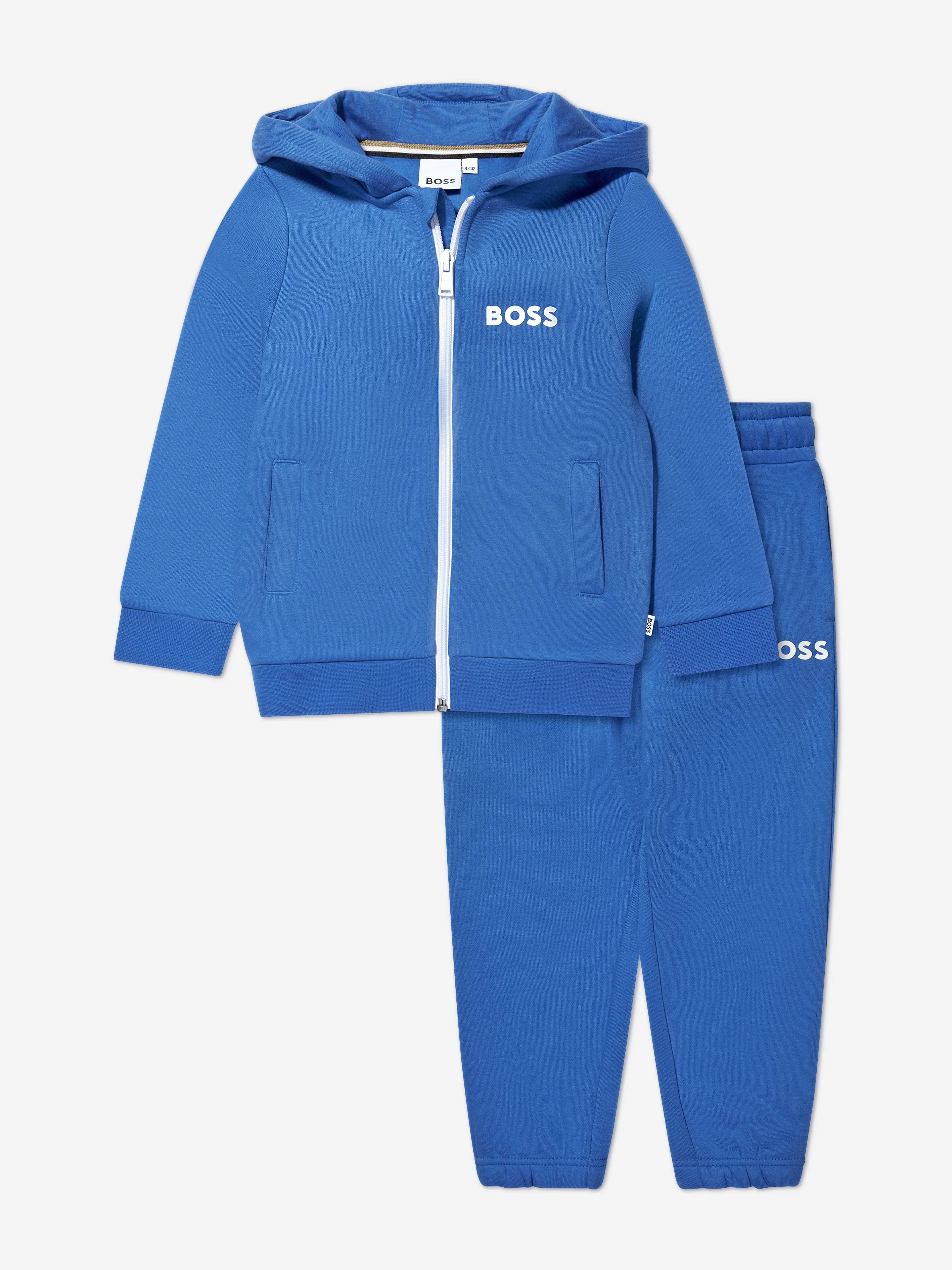 BOSS Boys Logo Tracksuit in Blue