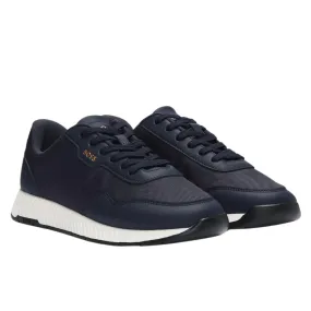 BOSS EVO Navy Trainers With Ridged Outsole | Menswear Online