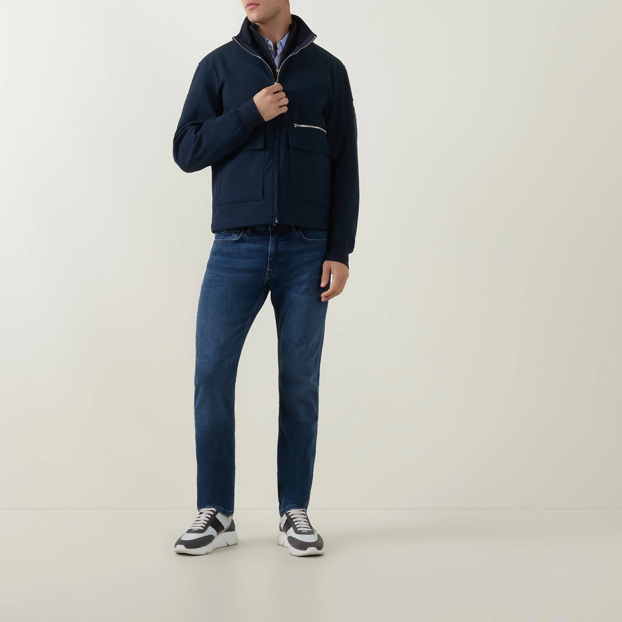 BOSS The Sustainable Edit Delaware Slim Fit Jeans - Blue