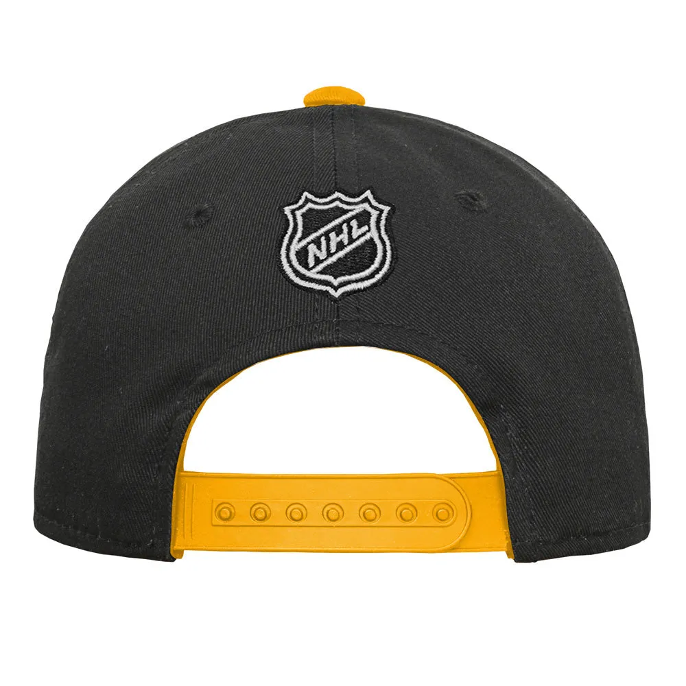 BOSTON BRUINS YOUTH PRECURVED BLACK SNAPBACK HAT