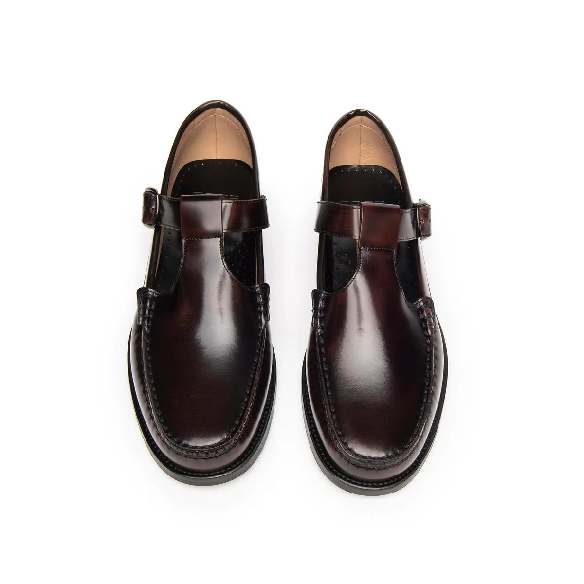 BOSTON T STRAP LOAFER - CHIANTI