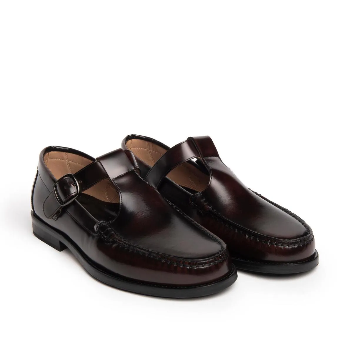 BOSTON T STRAP LOAFER - CHIANTI