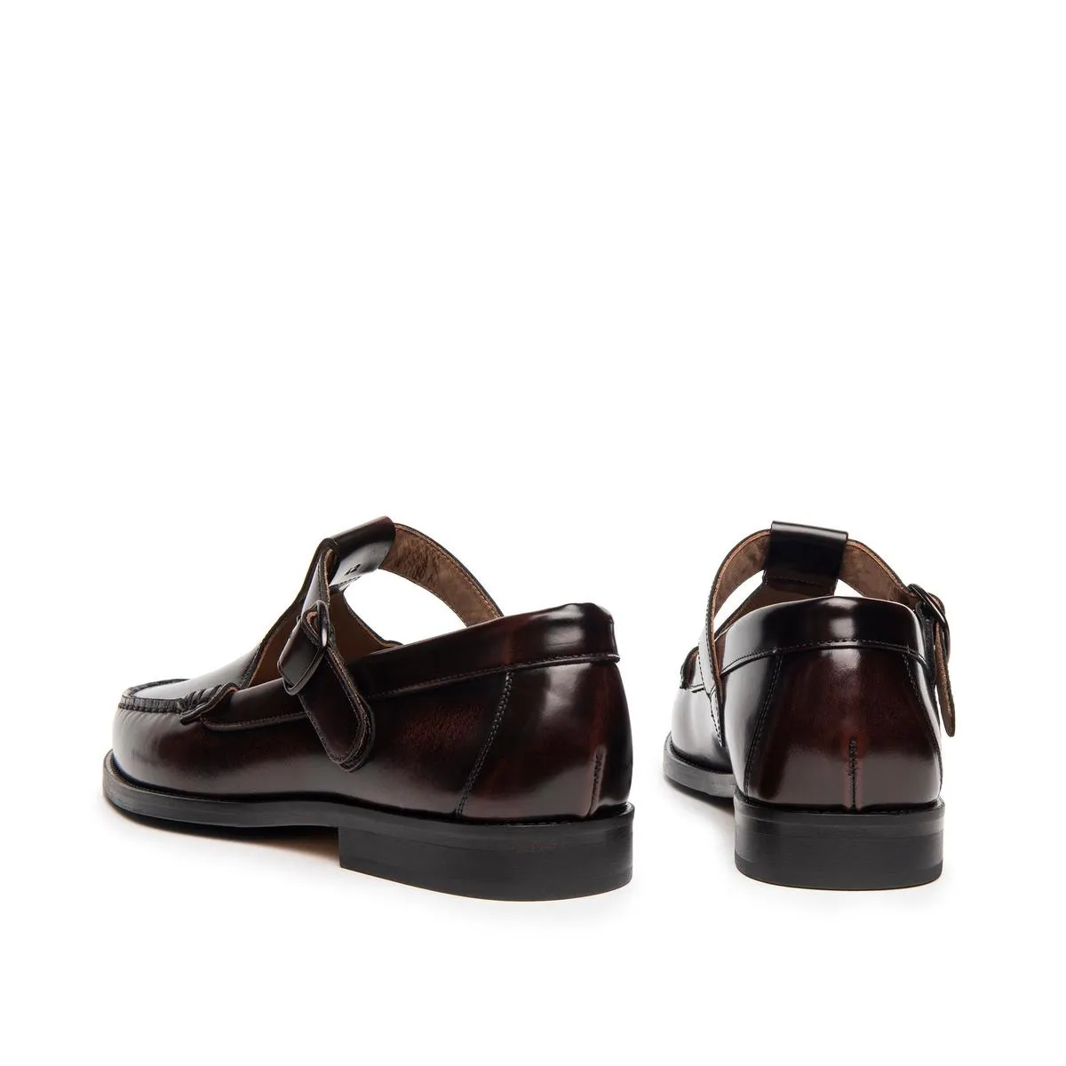 BOSTON T STRAP LOAFER - CHIANTI