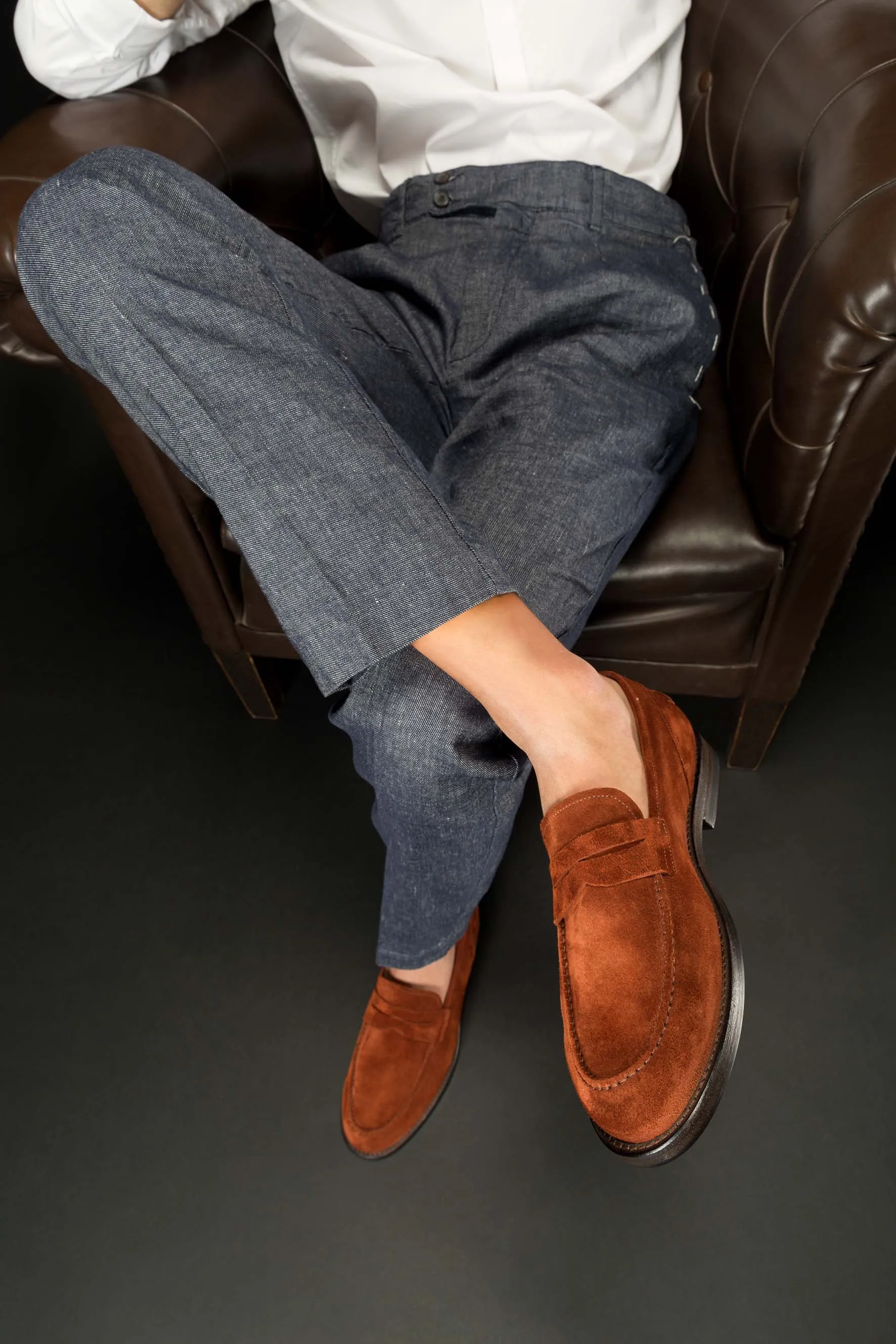 BRIAN 57020 Penny Loafer Redwood