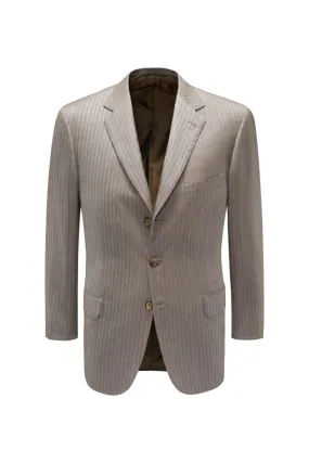 BRIONI smart-casual jacket 'Colosseo' grey-brown patterned