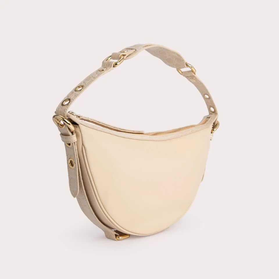 BY FAR Gib Buckle Detail Leather Bag