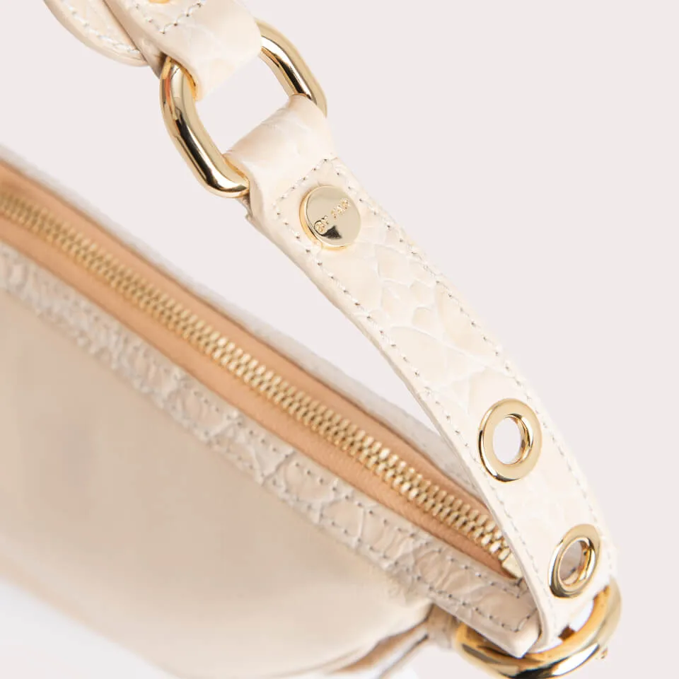 BY FAR Gib Buckle Detail Leather Bag