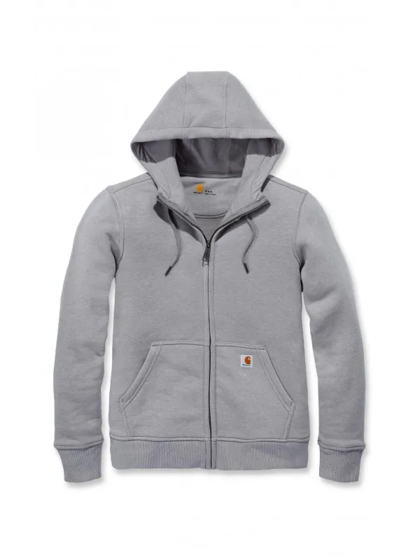 Carhartt Womens Clarksburg Full Zip Hoodie : Asphalt Heather