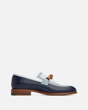 Casablanca Envelope Loafer in White/Navy