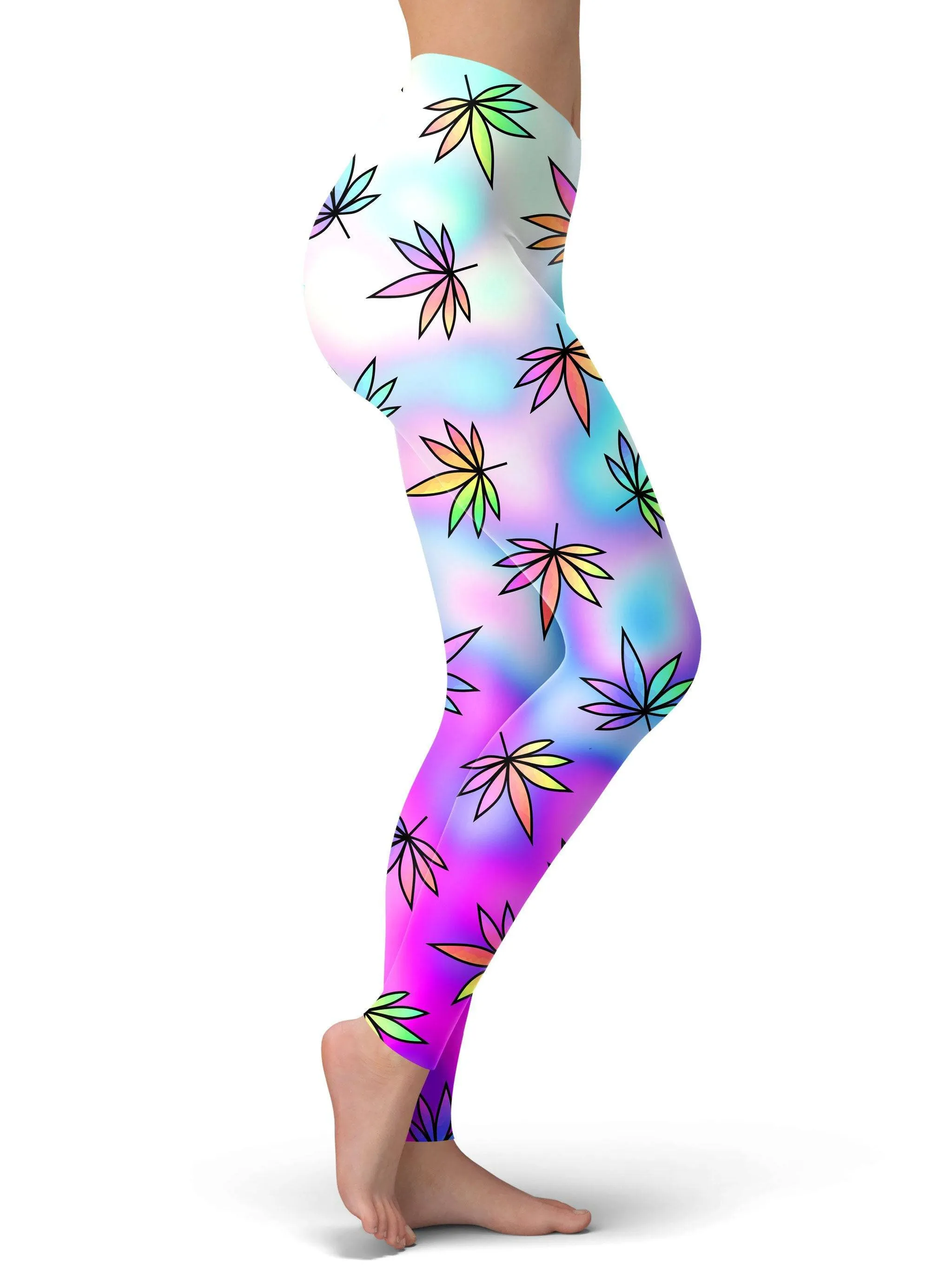 Cascading Marijuana Leggings