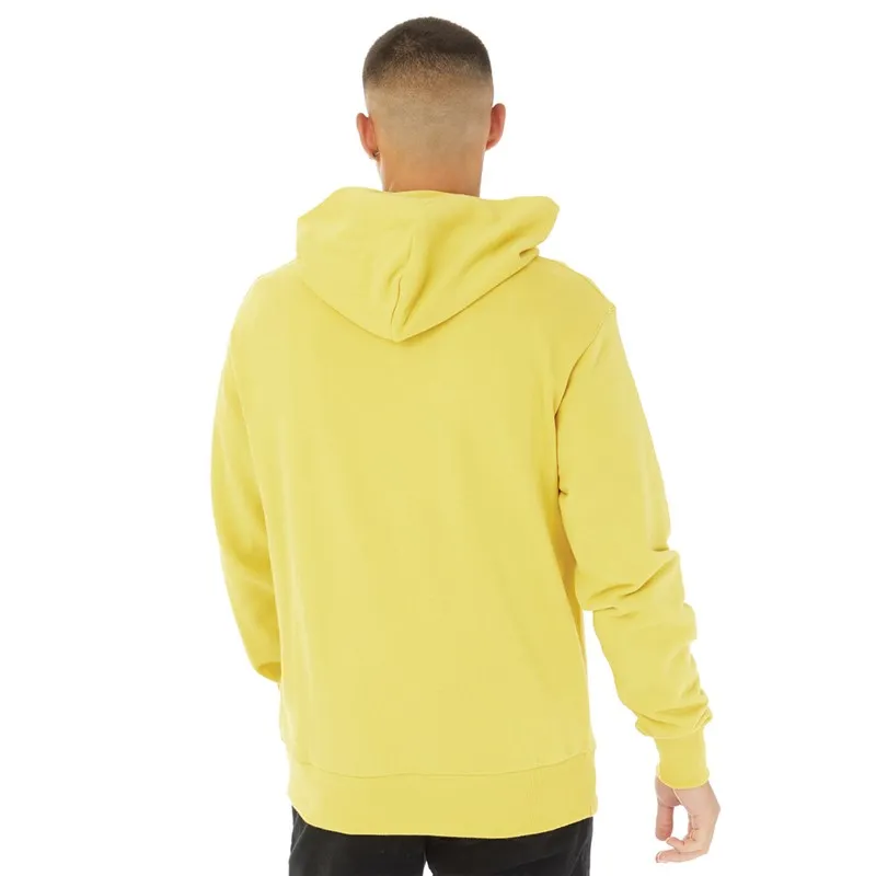 Champion Mens Rochester Eco Future Small Logo Hoodie Yellow