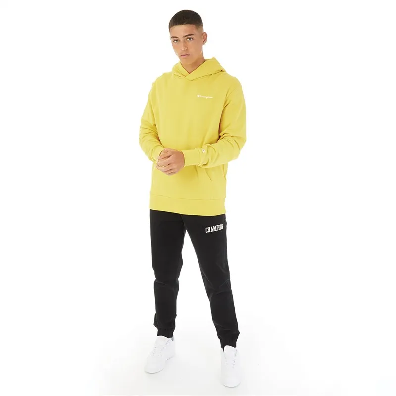 Champion Mens Rochester Eco Future Small Logo Hoodie Yellow