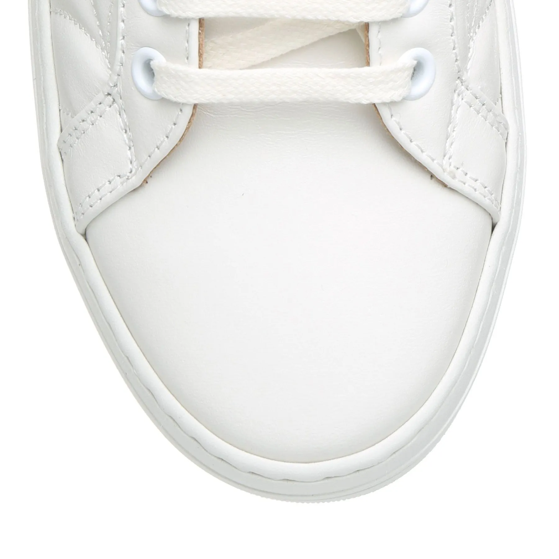 Charlotte Olympia Off white leather platform sneakers