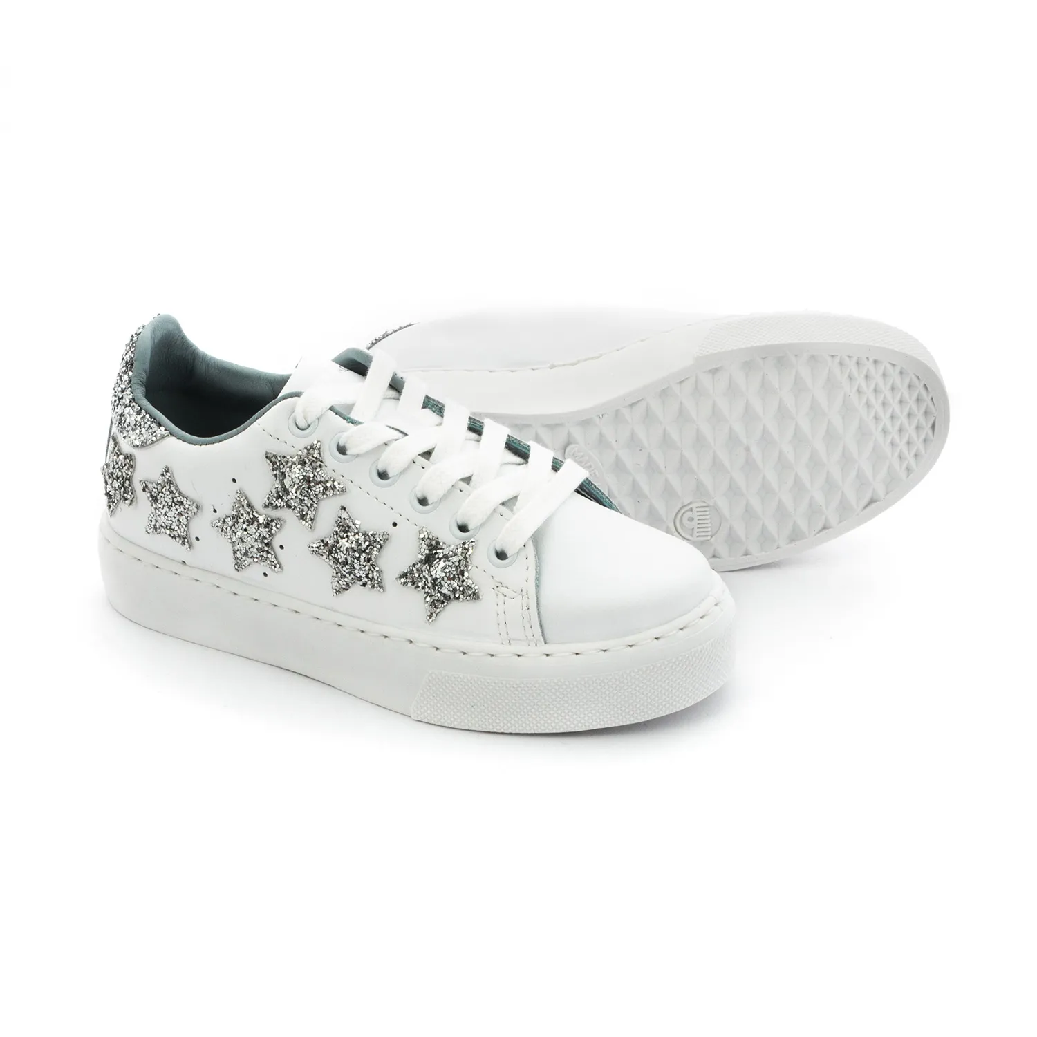 Chiara Ferragni Girl White Star Sneakers