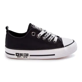 Children's Leather Sneakers Big Star KK374039 Black