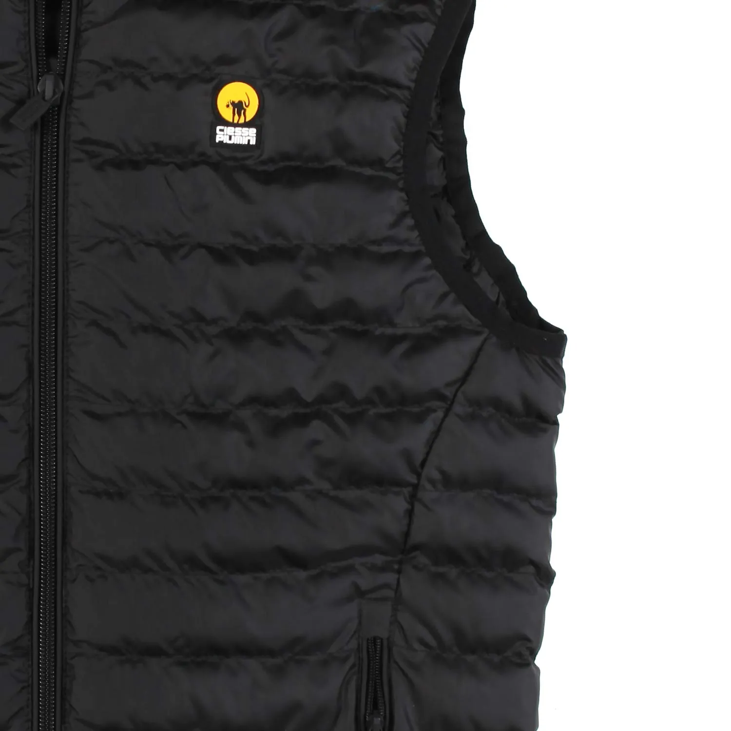 Ciesse Piumini Black Padded Vest For Kids And Teens