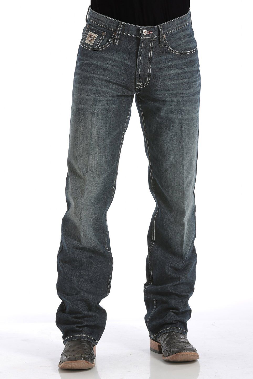 Cinch Men's Relaxed Fit White Label Jeans in Dark Stone