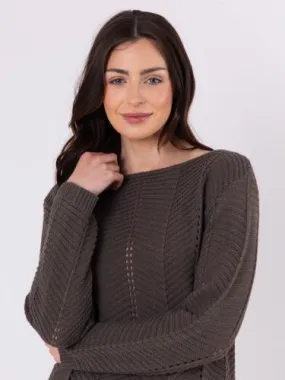 Cleo Knitted Jumper in Brown