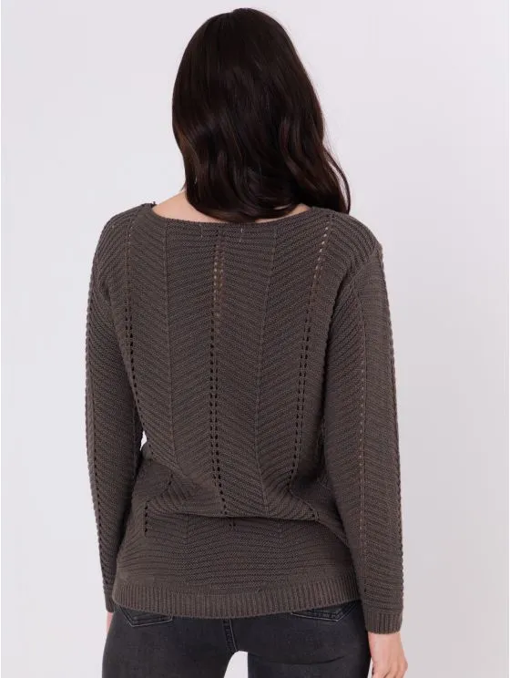 Cleo Knitted Jumper in Brown