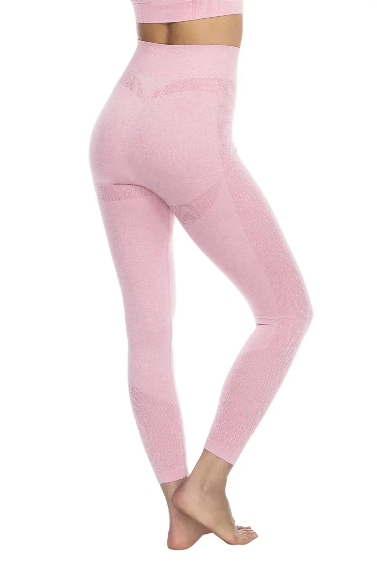 Club Moda Rib Detail flattering Seamless Gym Leggings