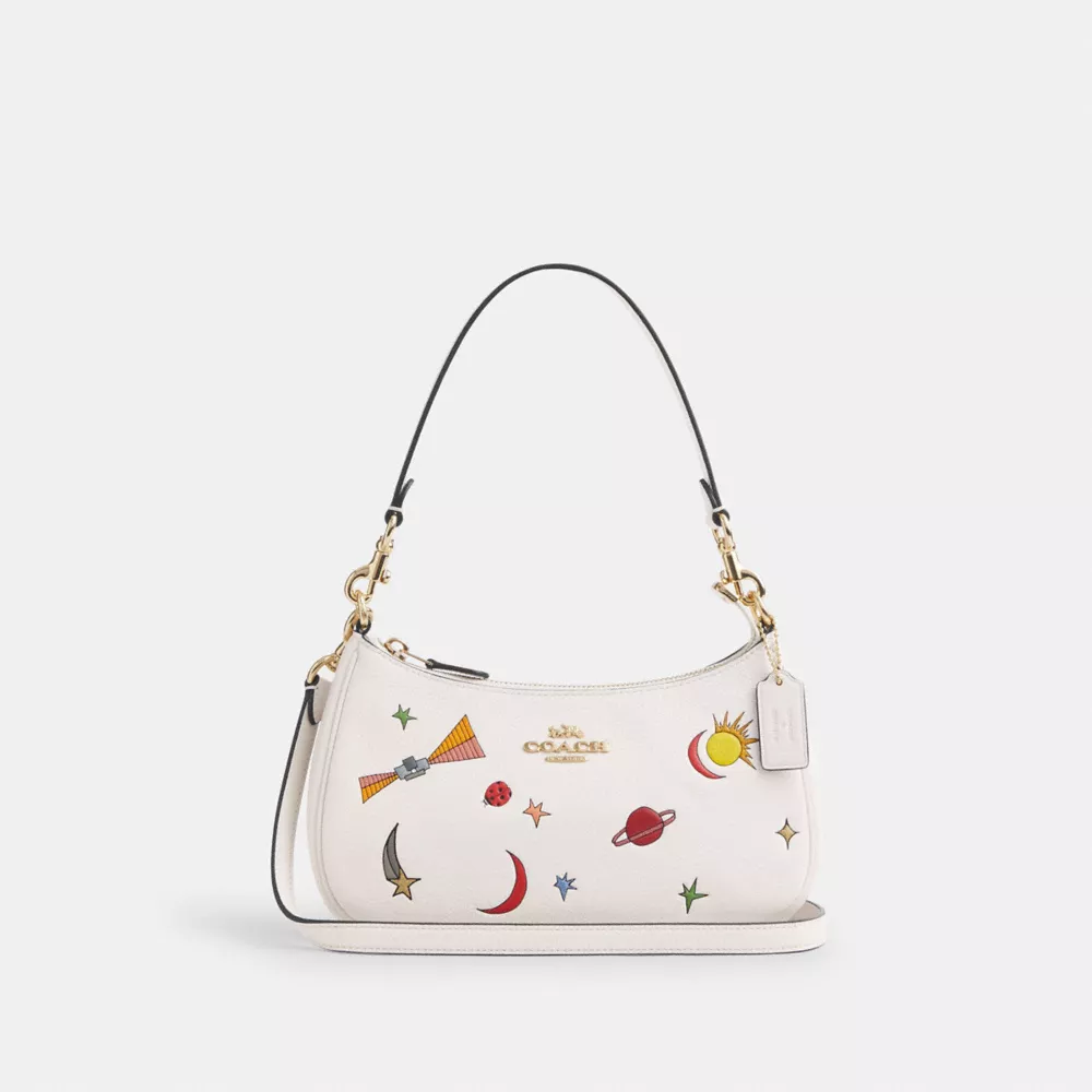 Coach X Observed By Us Teri Shoulder Bag In Leather With Print