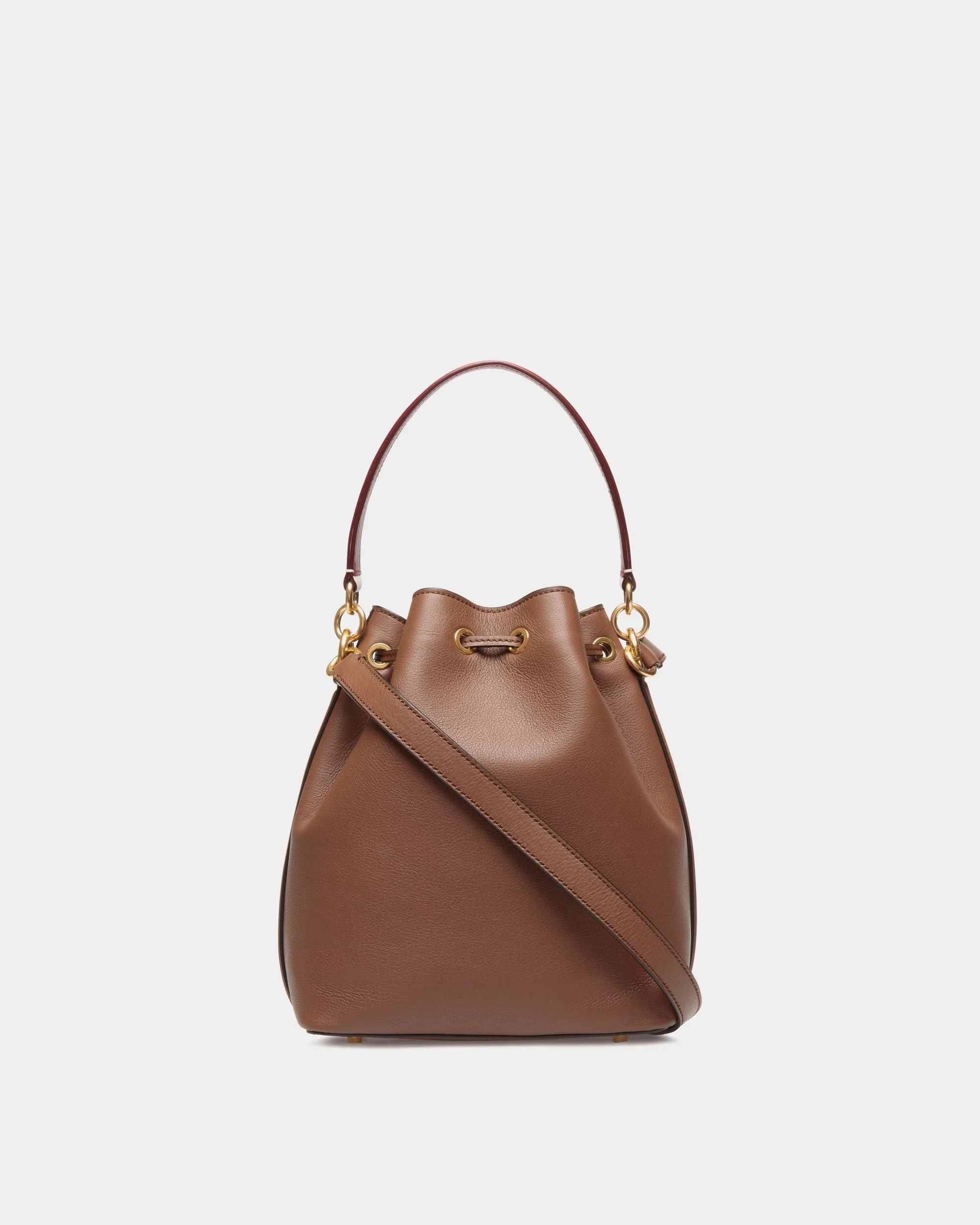 Code Bucket Bag In Brown Leather 