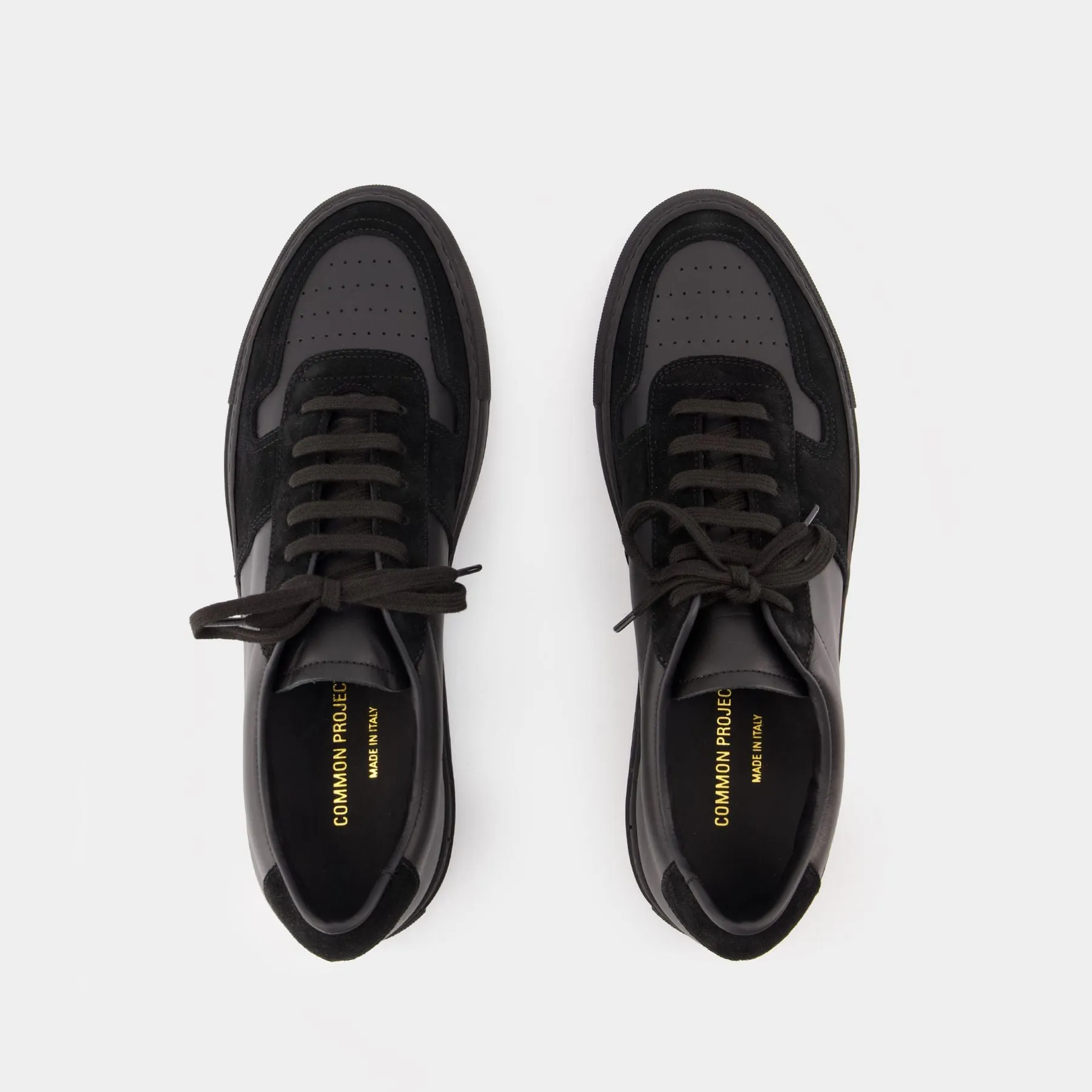 COMMON PROJECTS  Bball Duo Sneakers - COMMON PROJECTS - Leather - Black