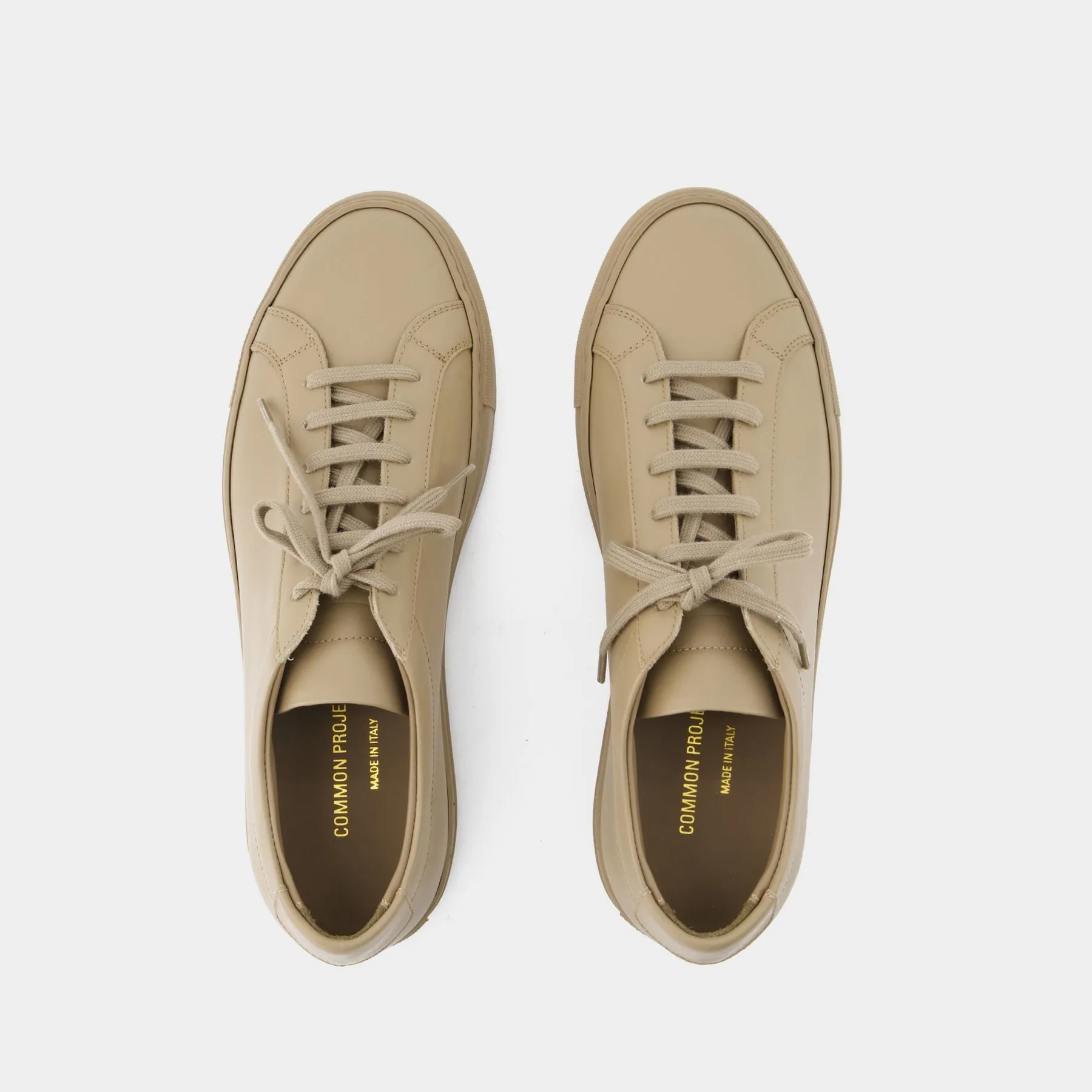 COMMON PROJECTS  Original Achilles Low Sneakers - COMMON PROJECTS - Leather - Coffee