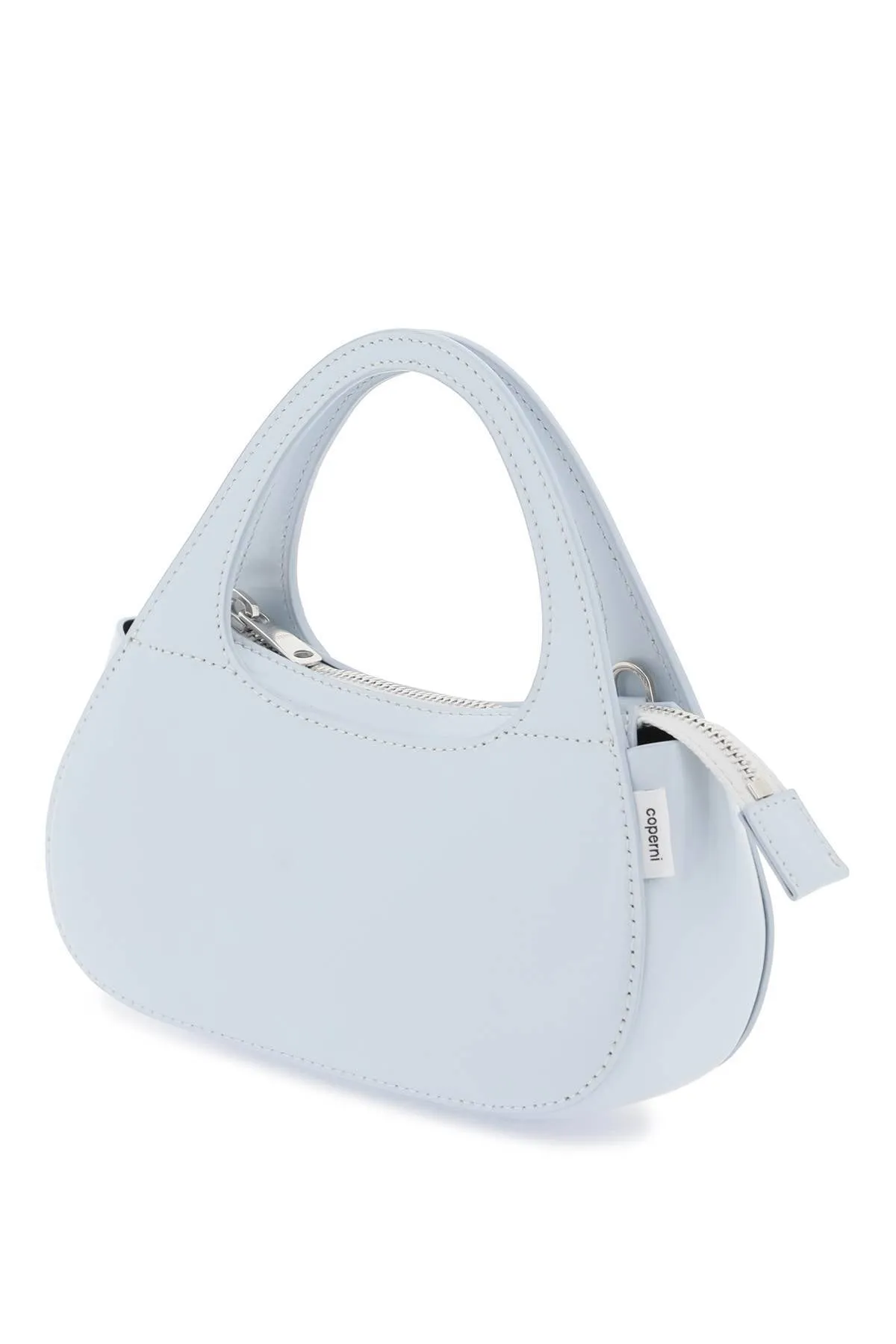 Coperni    Coperni Swipe Micro Baguette Bag In Shiny Leather