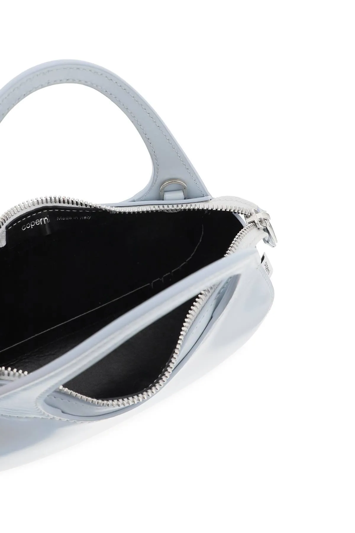 Coperni    Coperni Swipe Micro Baguette Bag In Shiny Leather