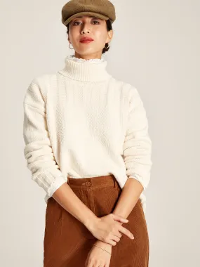 Cream Roll Neck Jumper