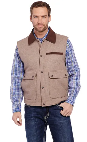 Cripple Creek Men's Ranger Micro Wool Western Vest