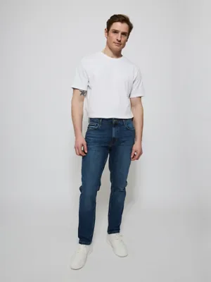 Dark Wash Slim Fit Jeans With Stretch | Men | George at ASDA