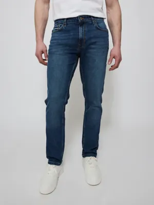 Dark Wash Slim Fit Jeans With Stretch | Men | George at ASDA