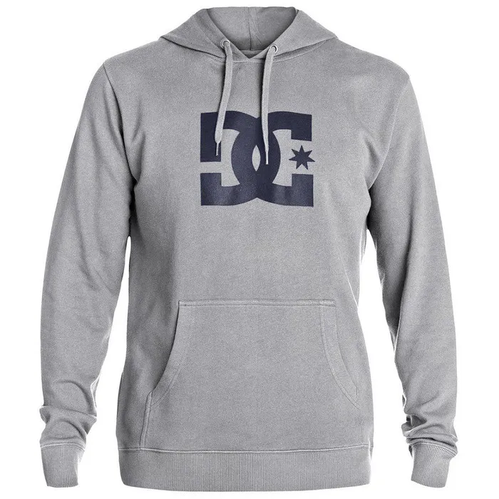 DC Star Hooded Pullover Men's Sweatshirt - Heather Grey KNFH