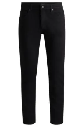 Delaware Slim-fit jeans in black-black Italian denim