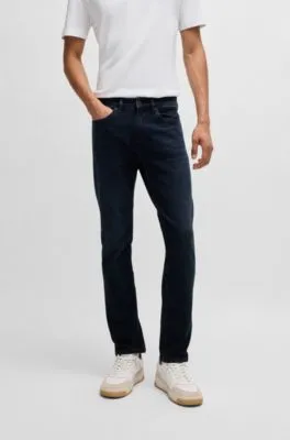 Delaware Slim-fit jeans in blue-black soft-motion denim