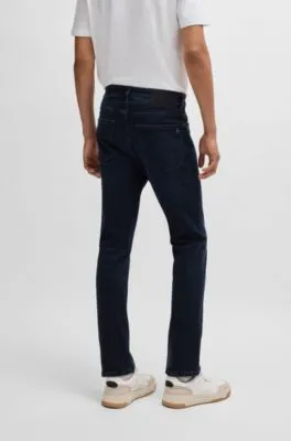 Delaware Slim-fit jeans in blue-black soft-motion denim