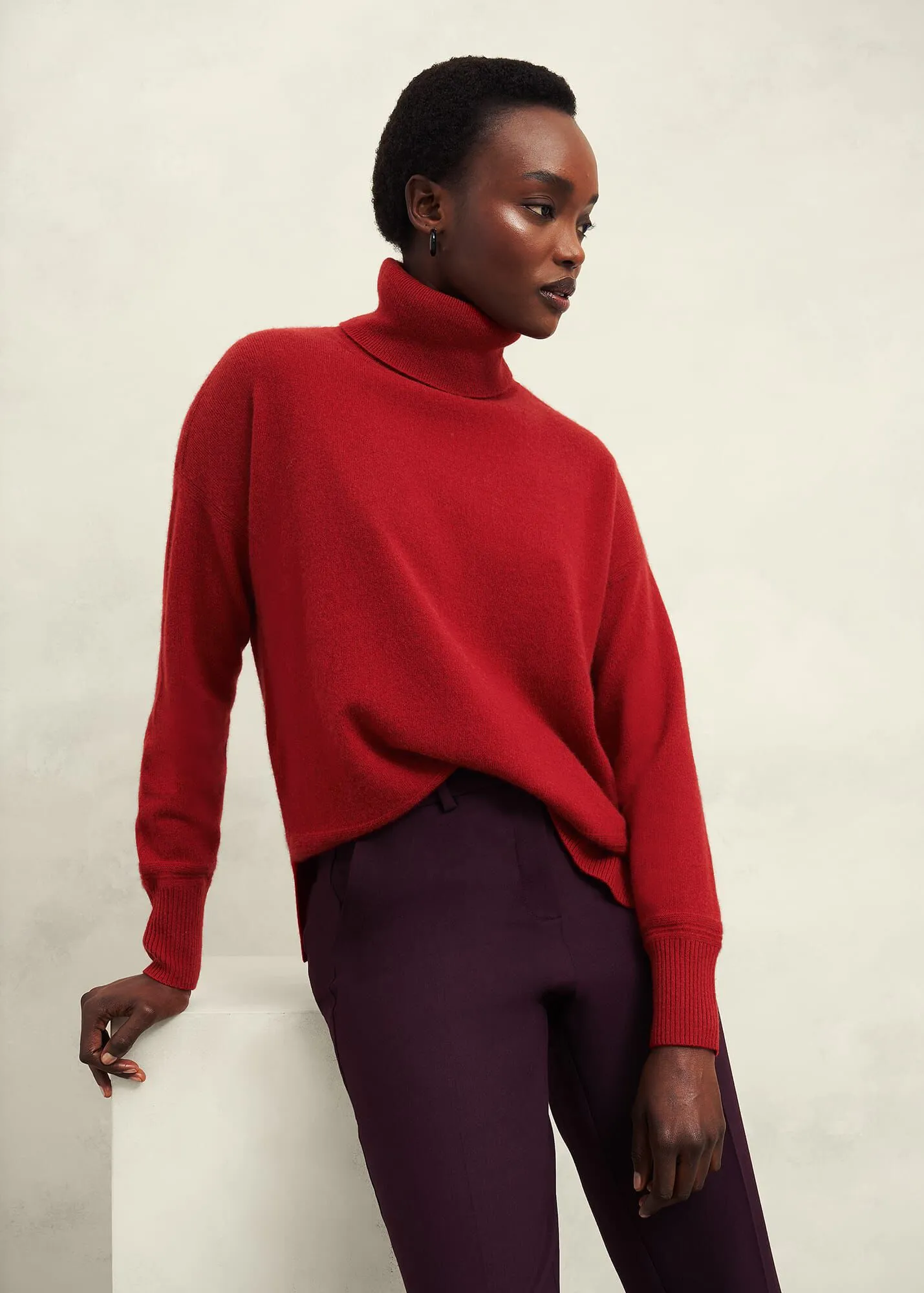 Delora Cashmere Roll Neck Jumper 