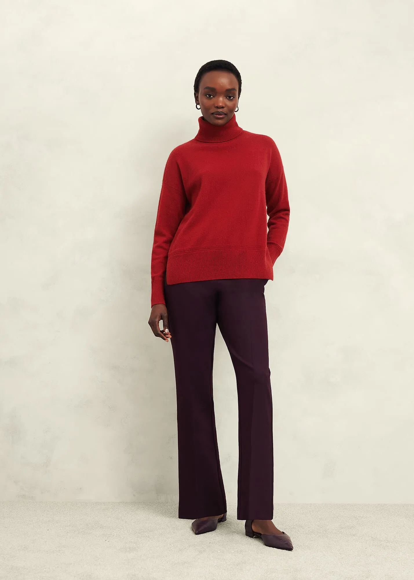 Delora Cashmere Roll Neck Jumper 