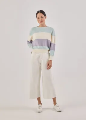 Delphina Multi Colour Striped Jumper