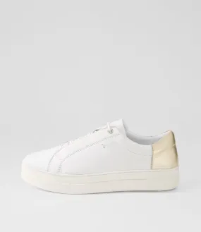 DIANA FERRARI Jimsoe White Platinum Leather Sneakers